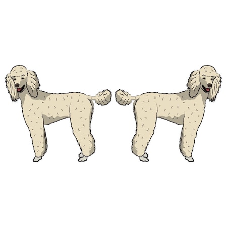 Signmission Poodle Dog Decal, Dog Lover Decor Vinyl Sticker D-18-Poodle